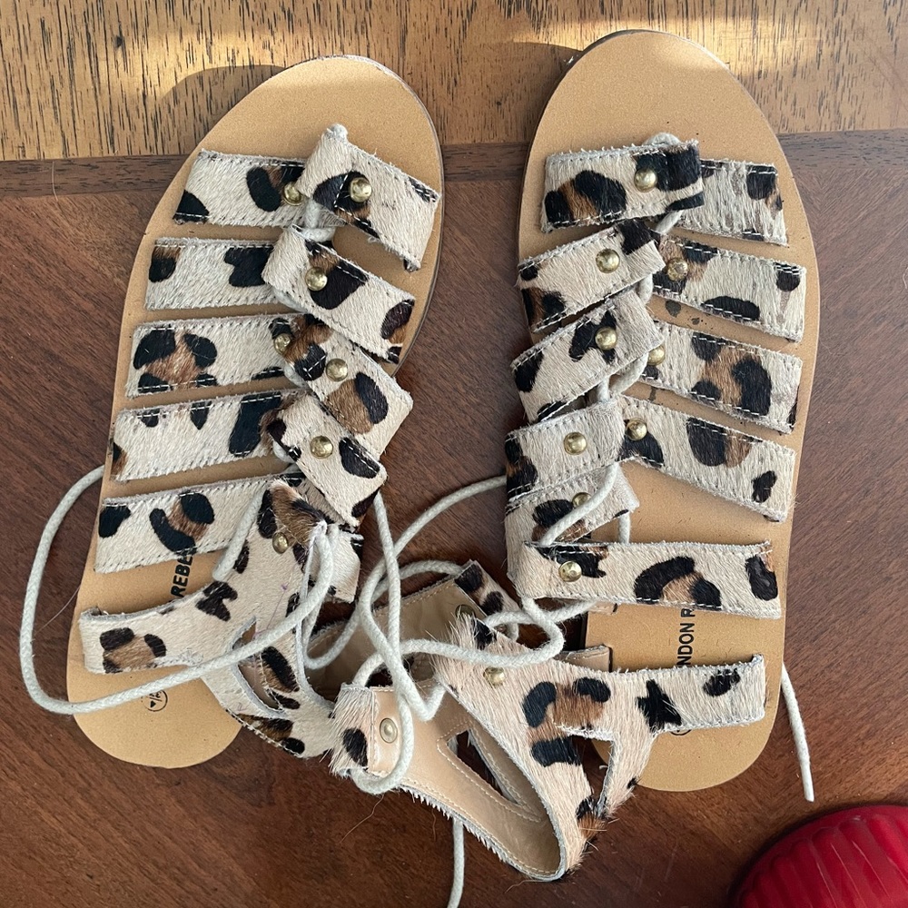 Cheetah sandals